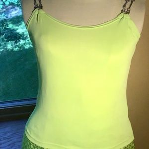 Moiselle Hong Kong lime green top